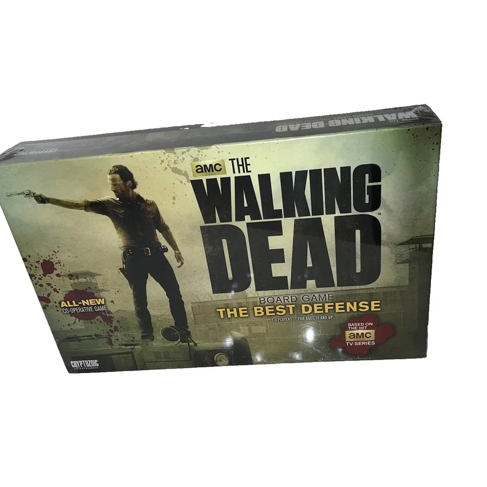 The Walking Dead The Best Defense Board Game AMC Cryptozoic Sealed (5/#0)